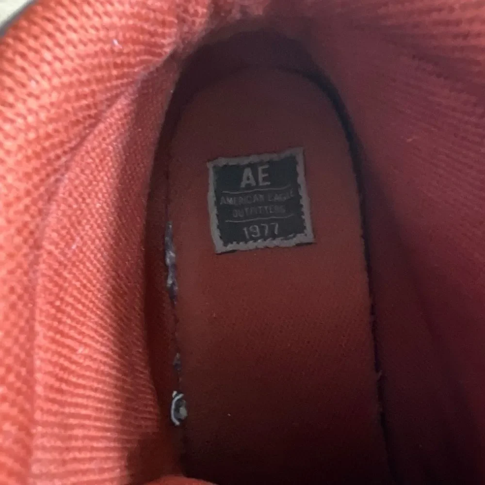 VTG women’s American Eagle Brown Leather Boots with Orange Laces - Picture 6 of 7